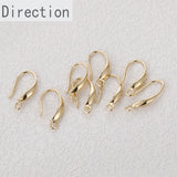 Gold-Plated Retro Earrings with Hanging Hooks DIY Accessories
