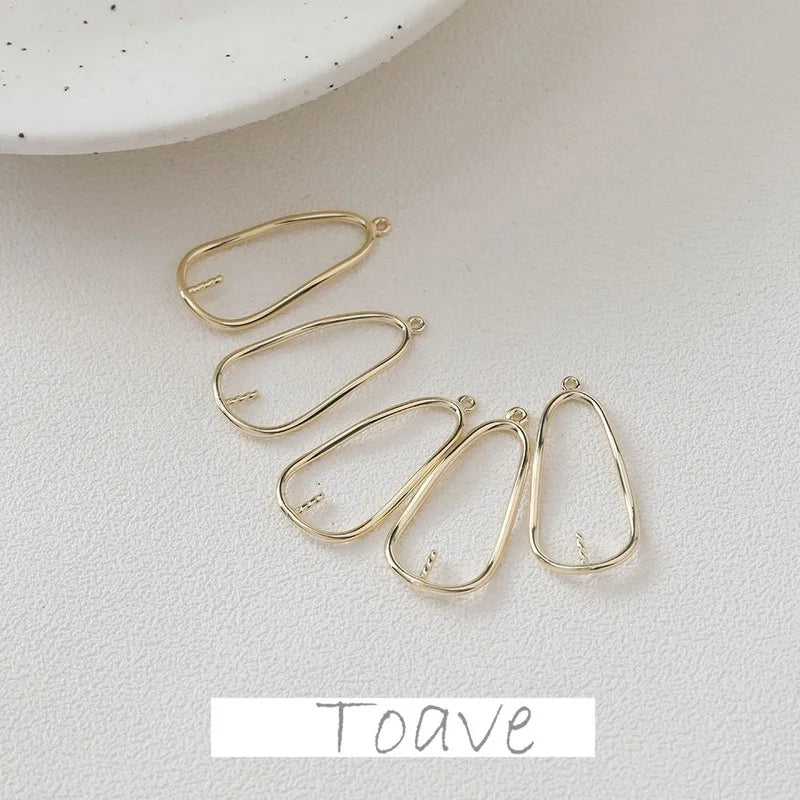 Color-Preserving Plating Water Drop Pearl Pendant Earrings