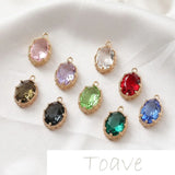 Retro Oval Large Rhinestone Edging DIY Earrings Hairpin Pendant