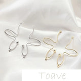 Color-Preserving Plated Petal Earring Pendants 6pcs