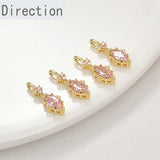 14K Colored Horse Eye Zircon Pendant DIY Jewelry Making