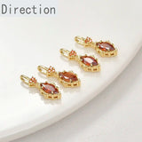 14K Colored Horse Eye Zircon Pendant DIY Jewelry Making