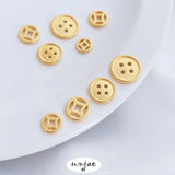 Sand Copper Coin Bracelet Connector DIY Jewelry Pendant