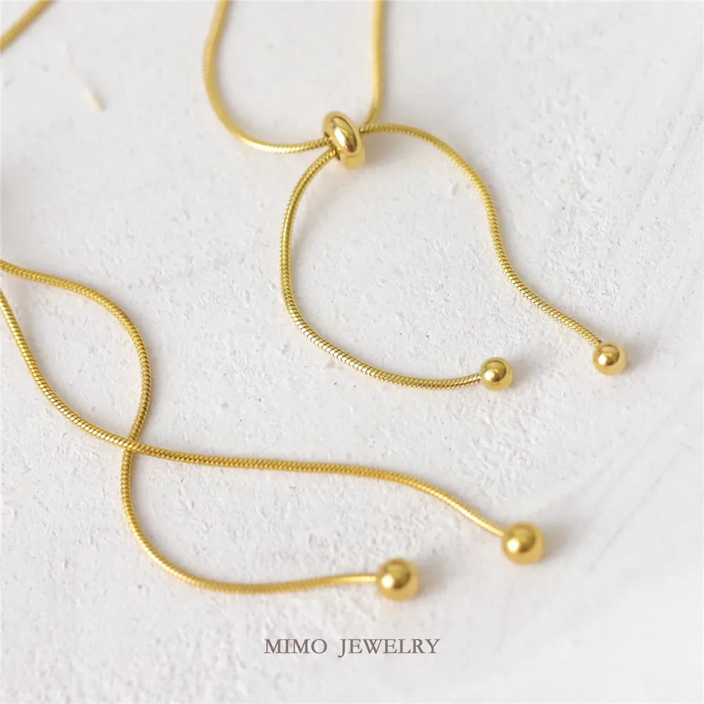 Snakebone Chain Necklace Bracelet Anklet, Color-Preserving
