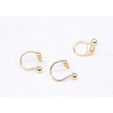 Color-protected Copper Twisted Earrings DIY Jewelry 2pcs