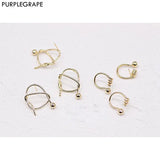 Color-protected Copper Twisted Earrings DIY Jewelry 2pcs