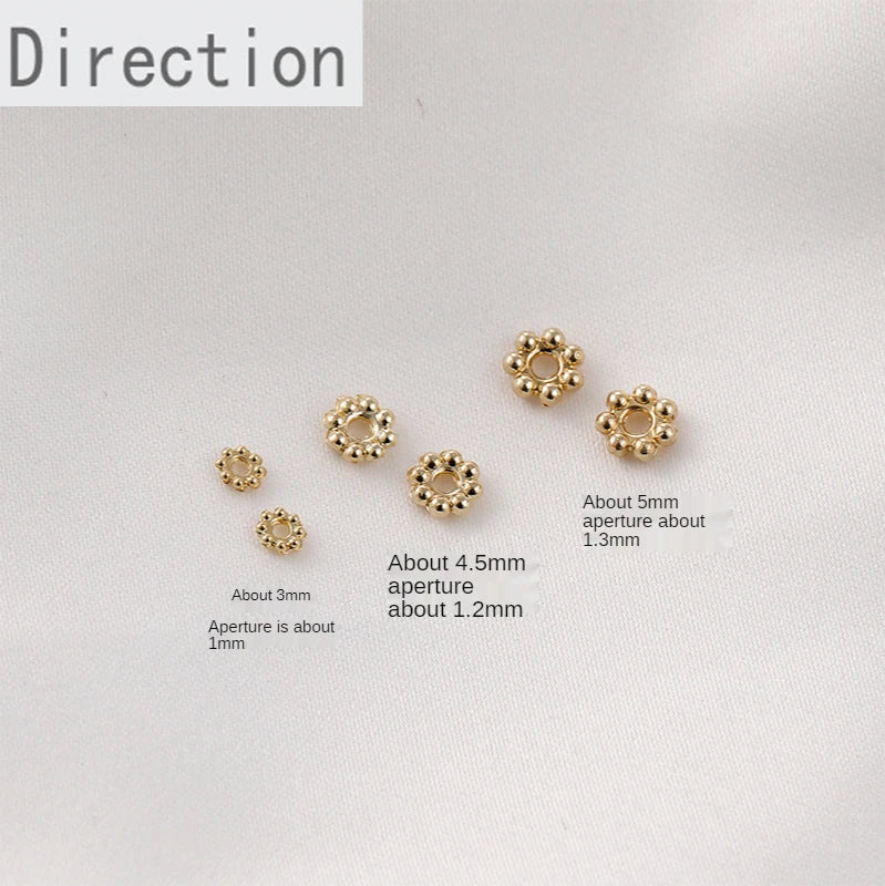 14K/18K Bead Flower DIY Hand Bracelet Necklace Support
