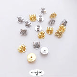 18K 925 Ear Plug End Cap Retaining Ear Nail