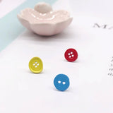 Sweet Button Earrings Korea Hyuna Girl Irregular Earrings