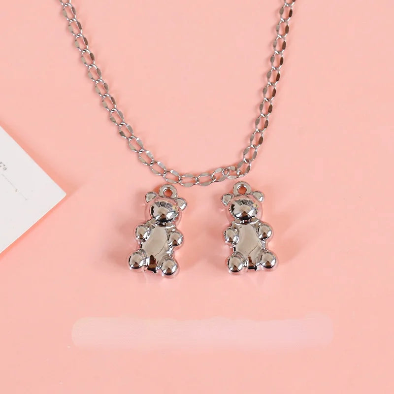 Alloy Bear Pendant DIY Jewelry Accessories