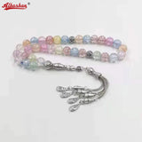 Colored Crystal Tasbih Islamic Bracelet Accessories Jewelry 33 Beads