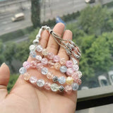 Colored Crystal Tasbih Islamic Bracelet Accessories Jewelry 33 Beads