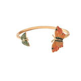 Enamel Butterfly Bracelets Cuff Bangle Vintage Boho Jewelry