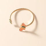 Enamel Butterfly Bracelets Cuff Bangle Vintage Boho Jewelry