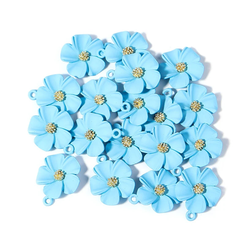 Summer Flower Pendant DIY Alloy Jewelry Making Accessories