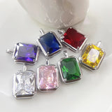 Gemstone Women's Pendant Platinum Zircon