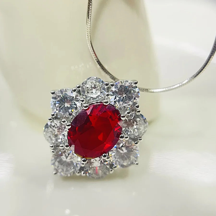 Multi-Color Zircon Women's Trench Air Pendant