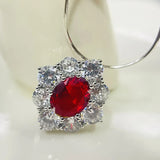 Multi-Color Zircon Women's Trench Air Pendant