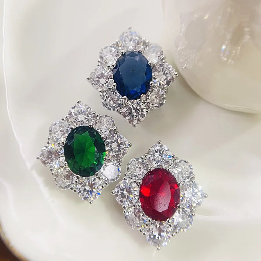 Multi-Color Zircon Women's Trench Air Pendant