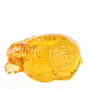 Colored Glaze Zodiac Ox Lucky Decoration