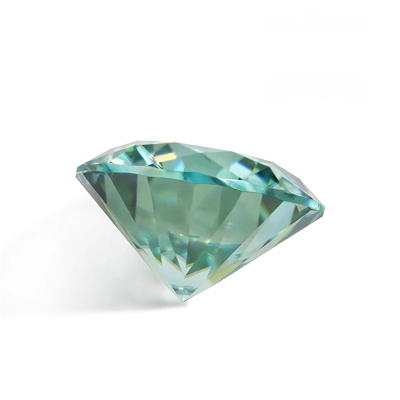 Green Loose Moissanite Stones 0.3-20ct Fine Jewelry Round Oval Pear Emerald