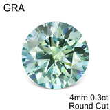 Green Loose Moissanite Stones 0.3-20ct Fine Jewelry Round Oval Pear Emerald