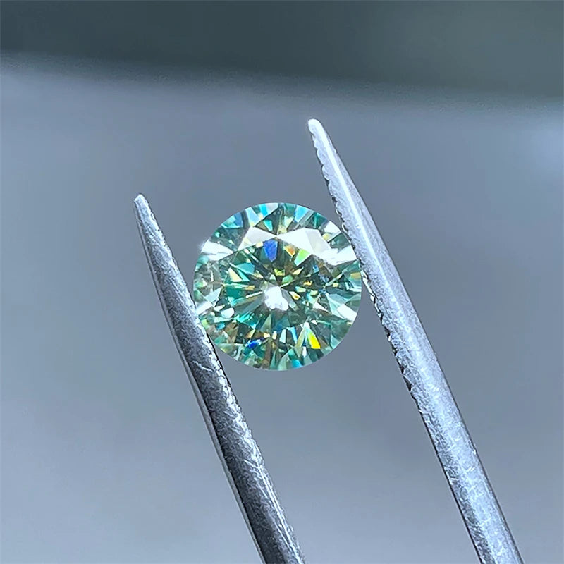 Colored Loose Moissanite Stones 0.5-20ct Pink Green Yellow Moissanites