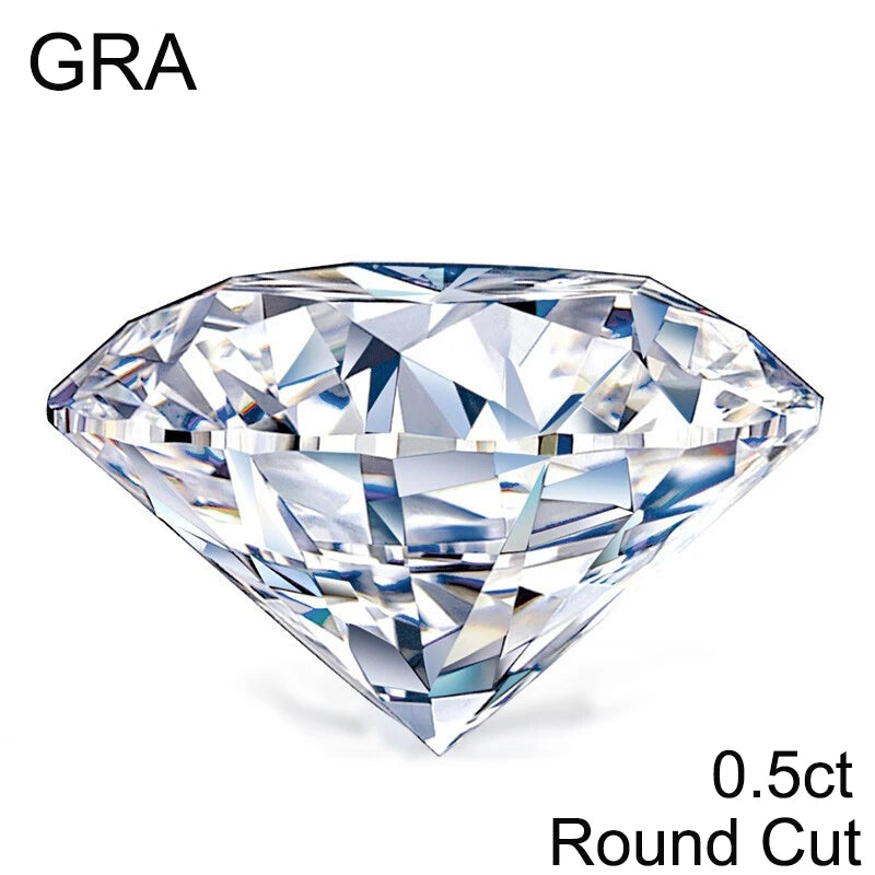 Colored Loose Moissanite Stones 0.5-20ct Pink Green Yellow Moissanites