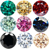 Colored Loose Moissanite Stones 0.5-20ct Pink Green Yellow Moissanites