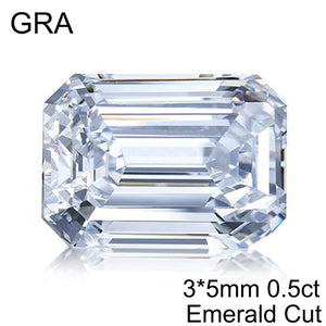 0.5-20ct Colored Loose Moissanite Stones Pink Green Yellow