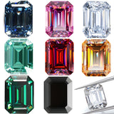 0.5-20ct Colored Loose Moissanite Stones Pink Green Yellow