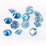 0.5-3CT Colored Loose Moissanite Stones Pink Green Beads Brilliant Cut