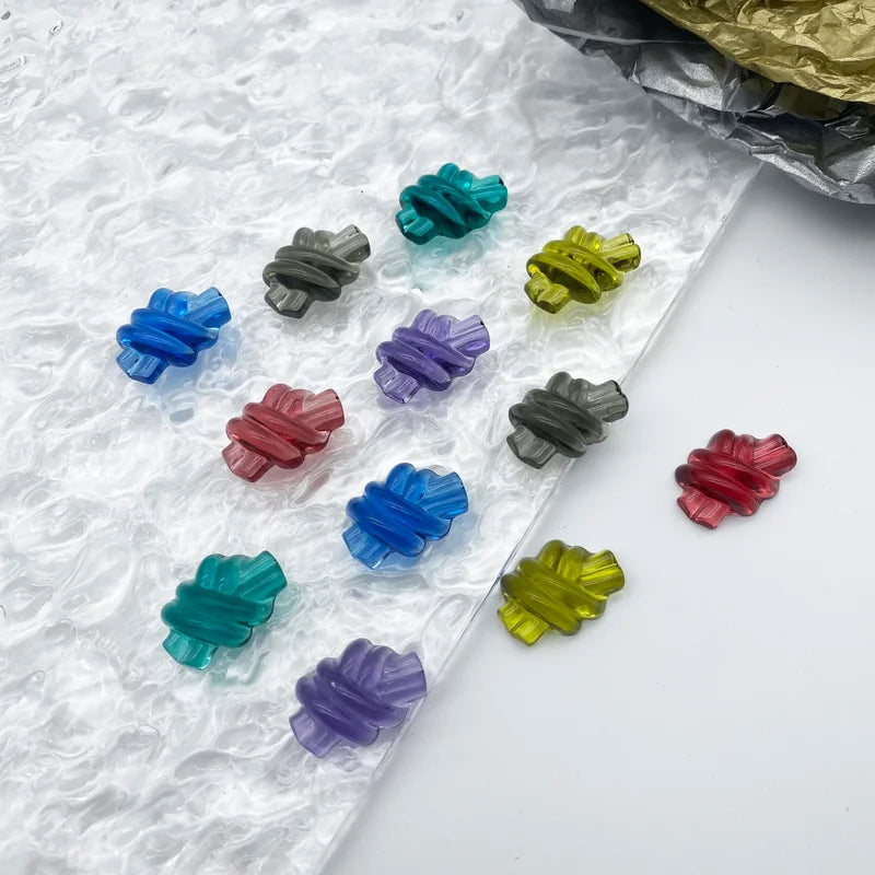 Colored Glass Resin Patch DIY Hairpin Jewelry Earring Accessories