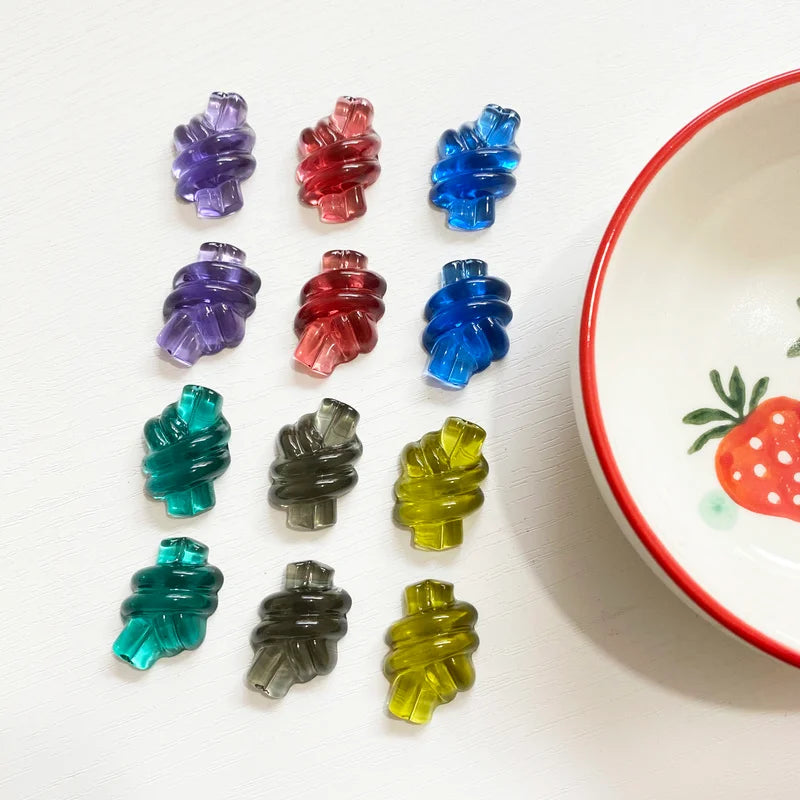 Colored Glass Resin Patch DIY Hairpin Jewelry Earring Accessories