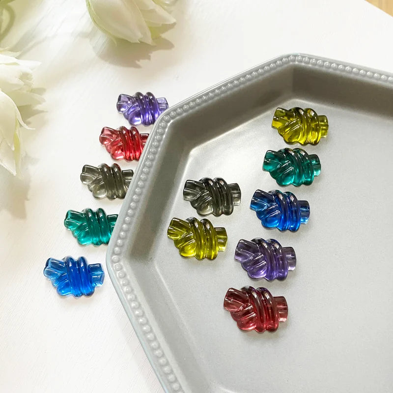 Colored Glass Resin Patch DIY Hairpin Jewelry Earring Accessories