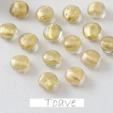 Translucent Leaf Round Beads for DIY Bracelet Necklace Earrings