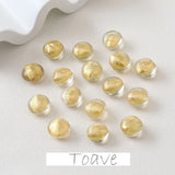 Translucent Leaf Round Beads for DIY Bracelet Necklace Earrings