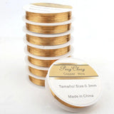 Colorfast Alloy Copper Wire for DIY Jewelry 0.3-0.6mm Craft Beading Wire