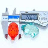3D Crystal Acrylic Pig Necklace Pendants DIY Charms 50pcs