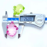 3D Crystal Acrylic Pig Necklace Pendants DIY Charms 50pcs