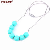 50pc Silicone Hexagon Beads 14mm Jewelry BPA Safe Teething Toys DIY Necklace