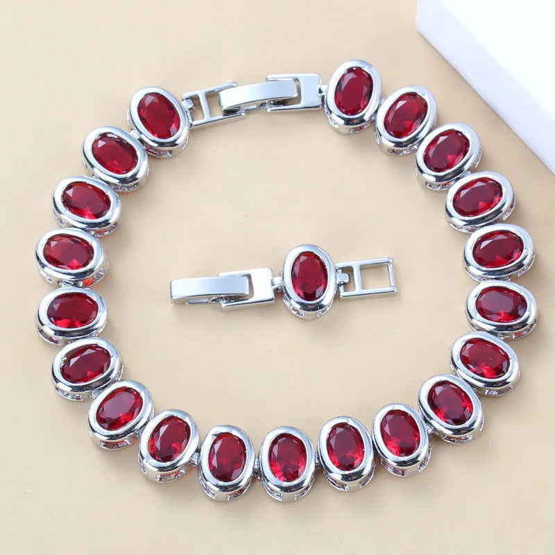 Colorful 925 Mark Wedding-Prom Jewelry Bracelet Bangle