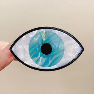 Acetate Devil's Eye Crab Hair Claw Clip - Evil Eye Hairpin Barrettes