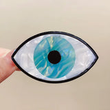 Acetate Devil's Eye Crab Hair Claw Clip - Evil Eye Hairpin Barrettes