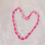Colorful Anti-lost Face Cover Lanyard Rainbow Mask Chain Women Neck Chain