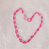 Colorful Anti-lost Face Cover Lanyard Rainbow Mask Chain Women Neck Chain
