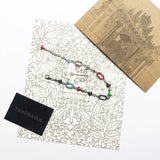 Colorful Link Chain Bracelet 925 Sterling Silver Jewelry