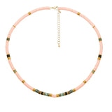 Colorful Bead Necklace Boho Choker Stone Bead Jewelry Summer Accessories