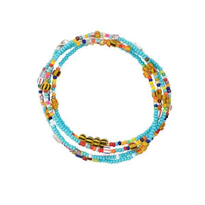 Colorful Bead Bracelet Bohemian Women Multi-layer Accessories