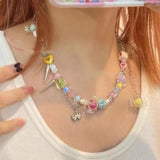 Colorful Beaded Necklace/Bracelet Little Girls Jewelry Dropship